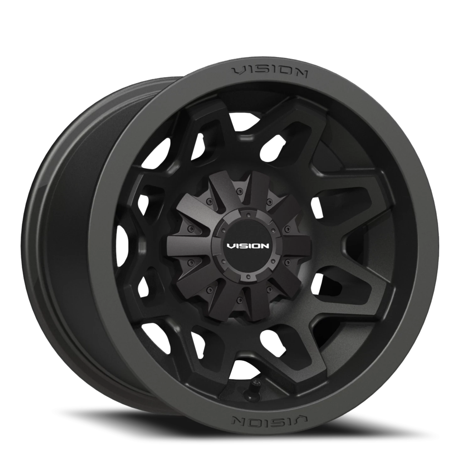 Vision ATV Se7en UTV GM 12X8 -10.2 Matte Black
