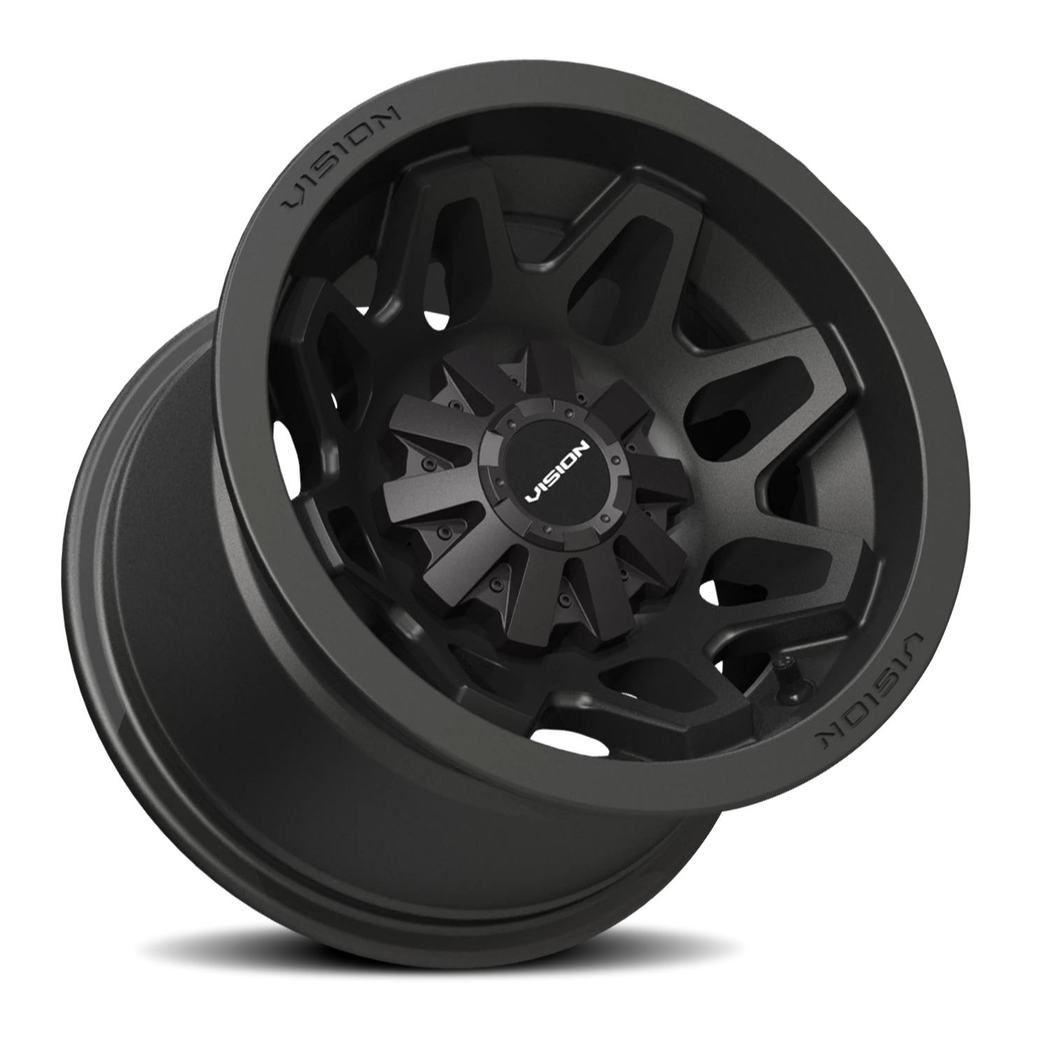 Vision ATV Se7en UTV GM 12X8 -10.2 Matte Black