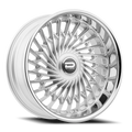 Dazz Seville 24X10 +22 Gloss Silver W/ Brushed / Chrome Stainless Steel Lip