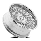 Dazz Seville 24X10 +22 Gloss Silver W/ Brushed / Chrome Stainless Steel Lip