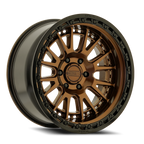 Metal-FX Slayer Truck 20X9 +0 Smoked Bronze W/ Gloss Black Lip