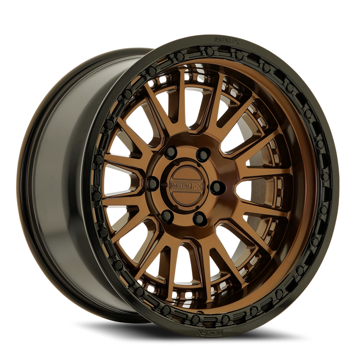 Metal-FX Slayer Truck 20X9 +0 Smoked Bronze W/ Gloss Black Lip