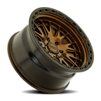 Metal-FX Slayer Truck 20X9 +0 Smoked Bronze W/ Gloss Black Lip