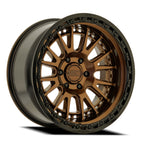 Metal-FX Slayer Truck 20X9 +0 Smoked Bronze W/ Gloss Black Lip