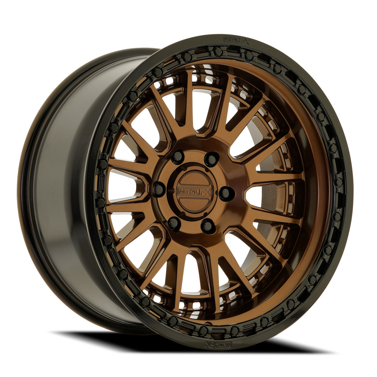 Metal-FX Slayer Truck 20X9 +0 Smoked Bronze W/ Gloss Black Lip