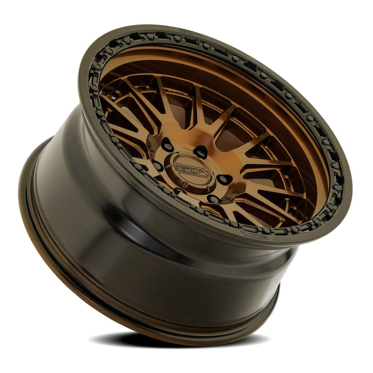 Metal-FX Slayer Truck 20X9 +0 Smoked Bronze W/ Gloss Black Lip
