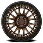Metal-FX Slayer Truck 20X9 +0 Smoked Bronze W/ Gloss Black Lip