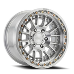 Metal-FX Slayer Truck 17X9 -12 Gloss Silver Machined