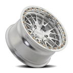 Metal-FX Slayer Truck 17X9 -12 Gloss Silver Machined