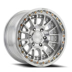 Metal-FX Slayer Truck 17X9 -12 Gloss Silver Machined