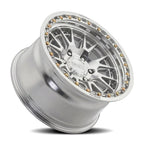 Metal-FX Slayer Truck 17X9 -12 Gloss Silver Machined