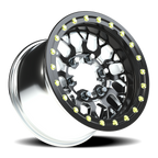 Vision ATV 346 15X6 +50.6 Gloss Black Milled Spoke