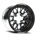 Vision ATV 346 15X7 +38 Gloss Black Milled Spoke