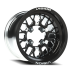 Vision ATV 346 15X7 +38 Gloss Black Milled Spoke