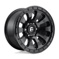 Fuel 1Pc D630 Tactic 17X9 -12 Matte Black
