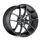 Niche 1Pc M130 Targa 19X8.5 +40 Matte Black Double Dark Tint