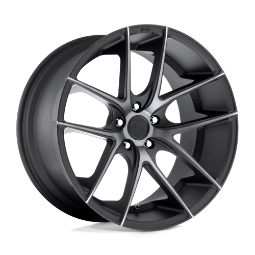 Niche 1Pc M130 Targa 20X8.5 +38 Matte Black Double Dark Tint