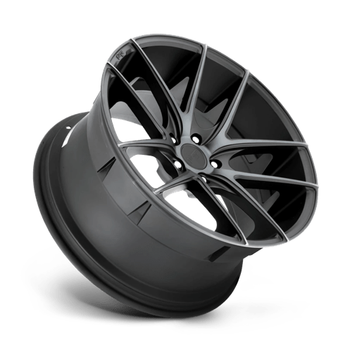 Niche 1Pc M130 Targa 20X8.5 +40 Matte Black Double Dark Tint