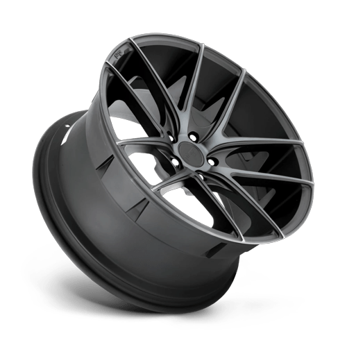 Niche 1Pc M130 Targa 20X8.5 +38 Matte Black Double Dark Tint