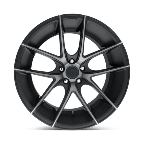 Niche 1Pc M130 Targa 20X8.5 +38 Matte Black Double Dark Tint