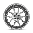 Niche 1Pc M131 Targa 19X9.5 +50 Gloss Silver Machined