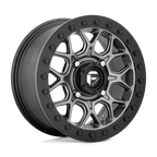 Fuel Utv D919 Tech Utv Beadlock 15X7 +38 Matte Gunmetal Black Bead Ring