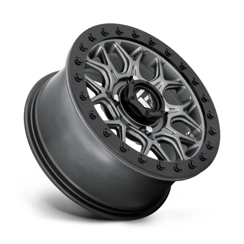 Fuel Utv D919 Tech Utv Beadlock 15X7 +38 Matte Gunmetal Black Bead Ring