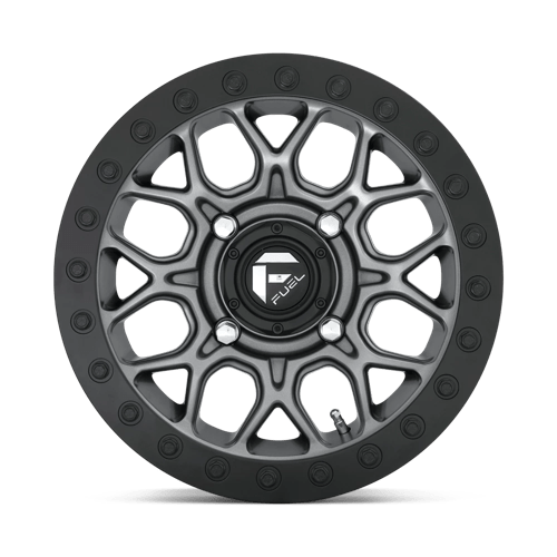 Fuel Utv D919 Tech Utv Beadlock 15X7 +38 Matte Gunmetal Black Bead Ring