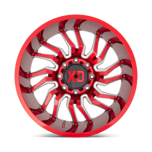 Xd Xd858 Tension 22X10 -18 Candy Red Milled