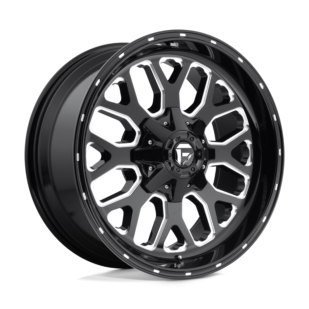 Fuel 1Pc D588 Titan 20X10 -18 Gloss Black Milled