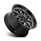 Fuel 1Pc D588 Titan 20X9 +20 Gloss Black Milled