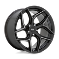 Niche 1Pc M266 Torsion 20X10.5 +20 Gloss Black Milled