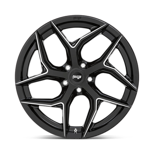 Niche 1Pc M266 Torsion 20X9 +35 Gloss Black Milled