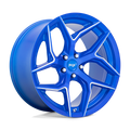 Niche 1Pc M268 Torsion 20X9 +35 Anodized Blue Milled