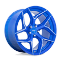 Niche 1Pc M268 Torsion 20X9 +35 Anodized Blue Milled