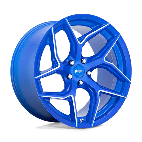 Niche 1Pc M268 Torsion 20X9 +35 Anodized Blue Milled