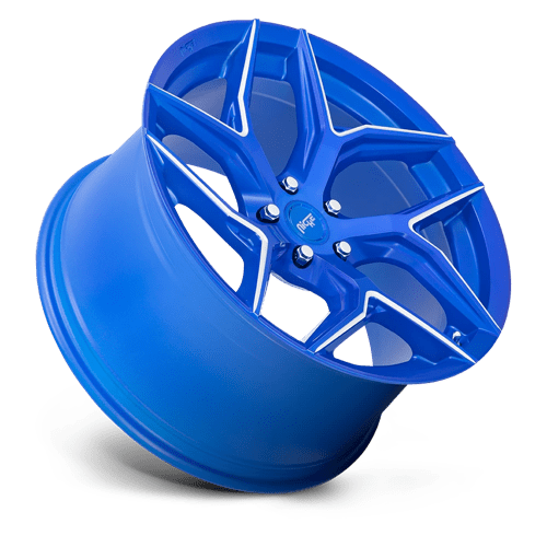 Niche 1Pc M268 Torsion 20X10.5 +35 Anodized Blue Milled