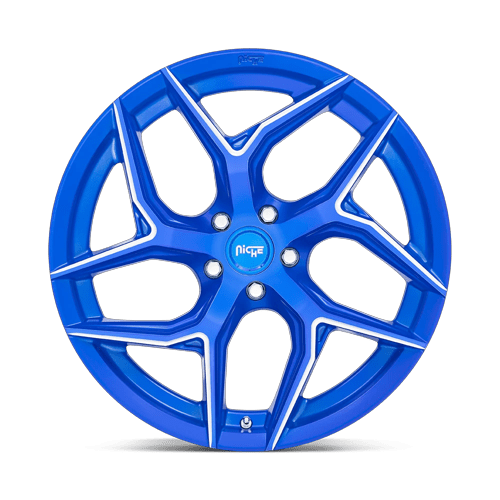 Niche 1Pc M268 Torsion 20X9 +35 Anodized Blue Milled