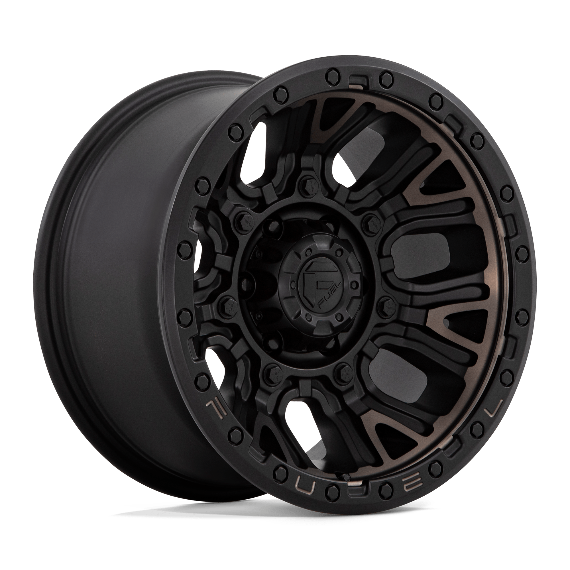 Fuel 1Pc D824 Traction 20X9 +1 Matte Black W Double Dark Tint