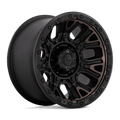 Fuel 1Pc D824 Traction 20X10 -18 Matte Black W Double Dark Tint