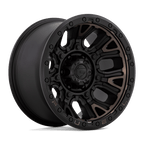 Fuel 1Pc D824 Traction 20X10 -18 Matte Black W Double Dark Tint