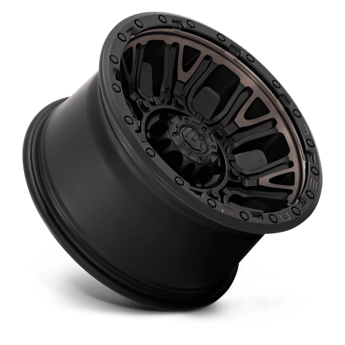 Fuel 1Pc D824 Traction 17X9 +1 Matte Black W Double Dark Tint