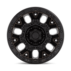 Fuel 1Pc D824 Traction 20X10 -18 Matte Black W Double Dark Tint