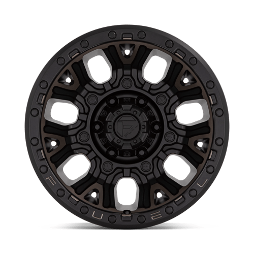 Fuel 1Pc D824 Traction 17X9 +1 Matte Black W Double Dark Tint