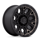 Fuel 1Pc D824 Traction 17X9 +1 Matte Black W Double Dark Tint