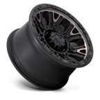 Fuel 1Pc D824 Traction 17X9 +1 Matte Black W Double Dark Tint