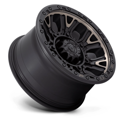 Fuel 1Pc D824 Traction 17X9 +1 Matte Black W Double Dark Tint