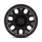 Fuel 1Pc D824 Traction 17X9 +1 Matte Black W Double Dark Tint