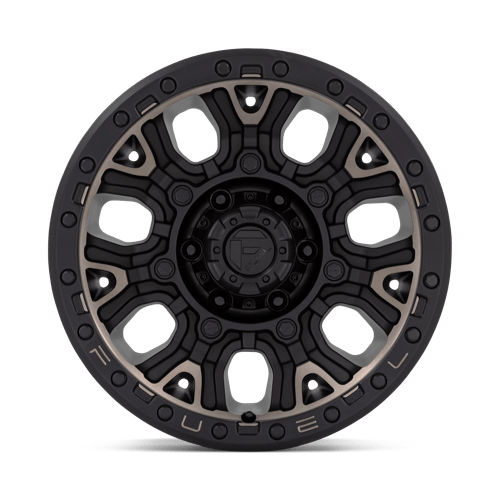 Fuel 1Pc D824 Traction 17X9 +1 Matte Black W Double Dark Tint