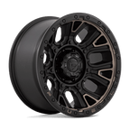 Fuel 1Pc D824 Traction 20X10 -18 Matte Black W Double Dark Tint